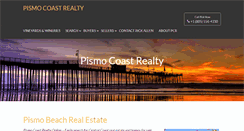 Desktop Screenshot of pismocoastrealty.net
